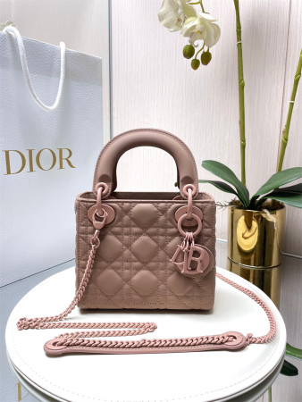 mini lady D*or bag 6.5 x 6 x 3 inches