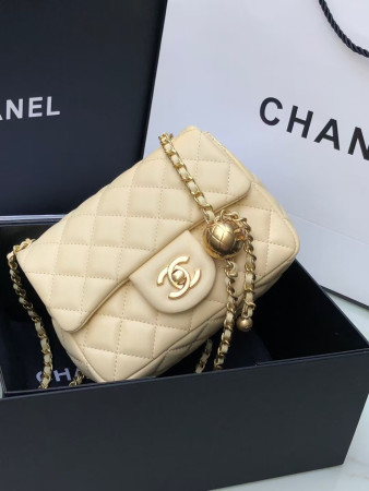Ch*el mini flap 13.5 × 17 × 8 cm