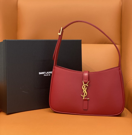 Y*L le 5 À 7 in smooth leather blanc red 23 x 16 x 6.5 cm