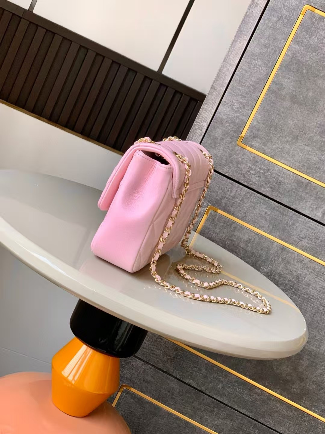 Ch*el flap bag 14x 22.5x 5.8cm