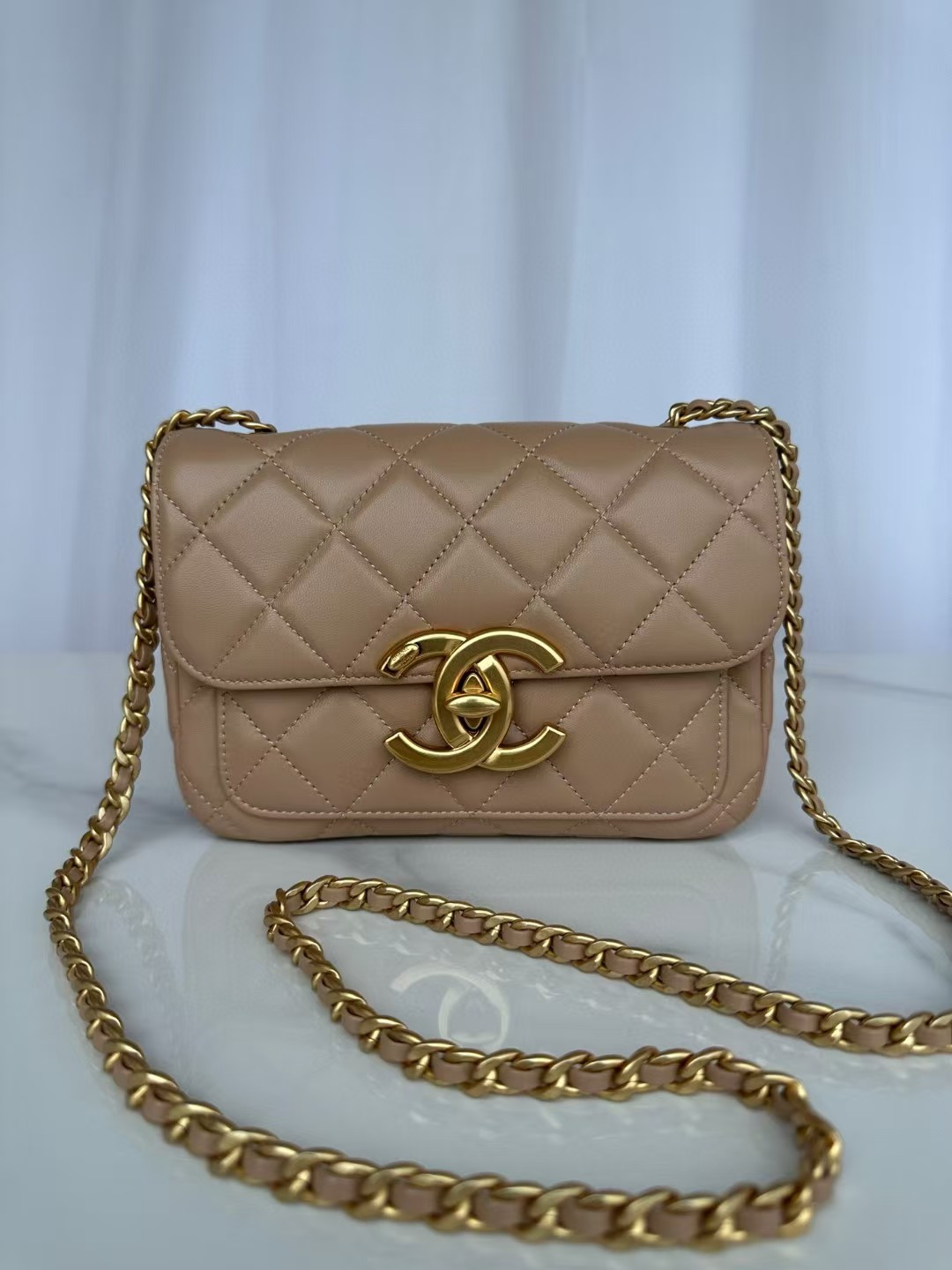 Ch*el maxi cc flap bag 20x8x11cm