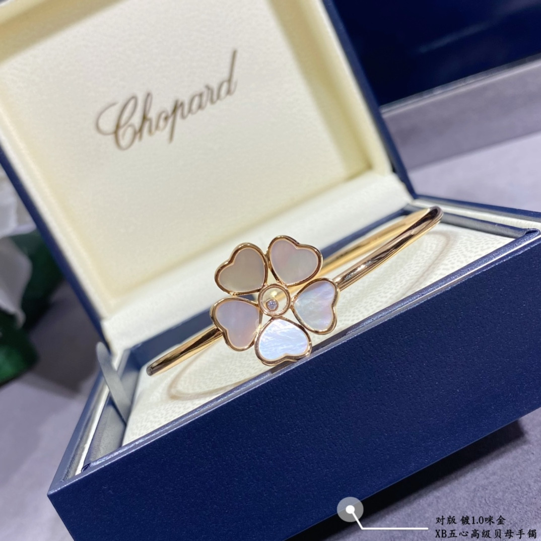 chopard five He**ts mother-of-pearl bracelet