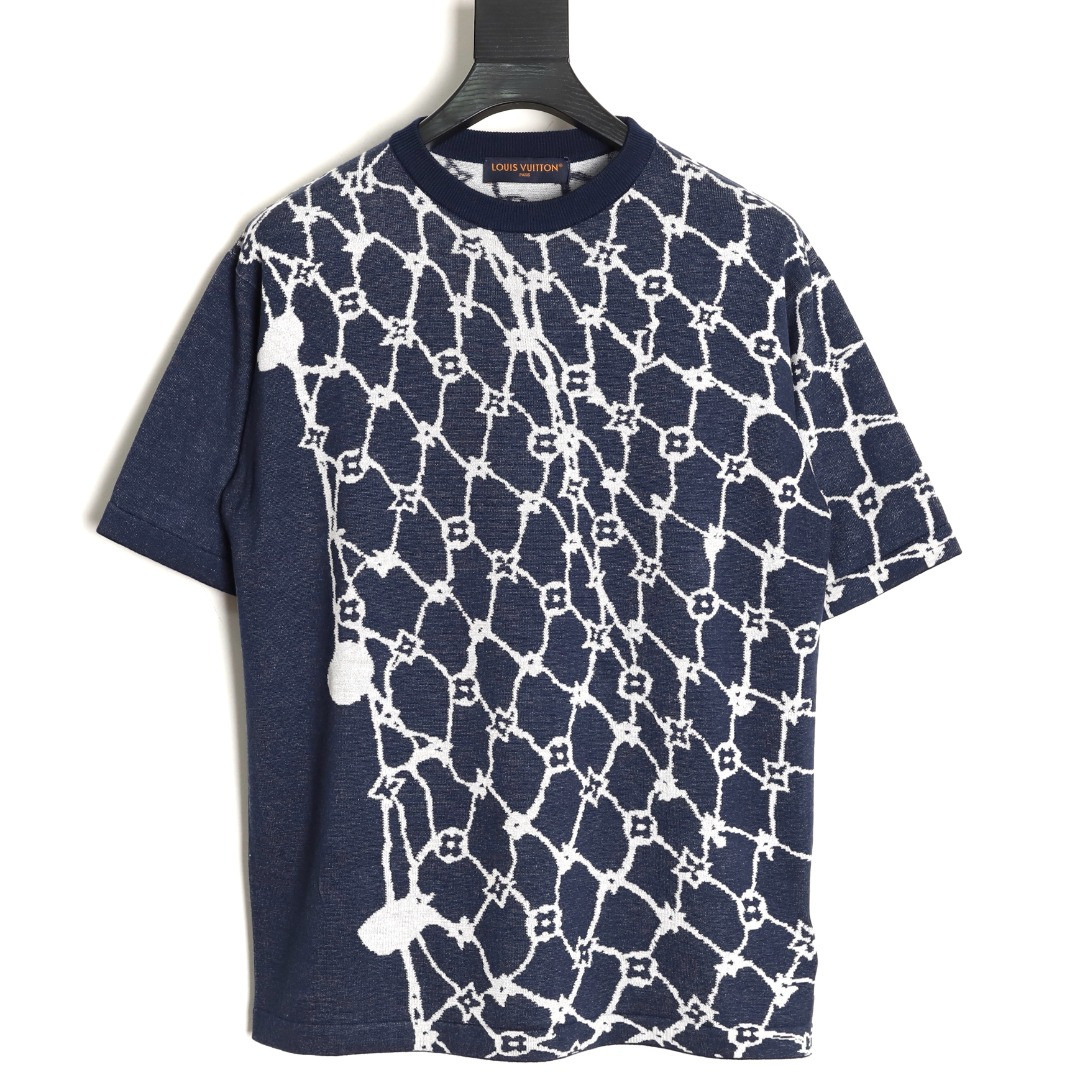 l0*is V*t0n lv 24ss knitting short-sleeved