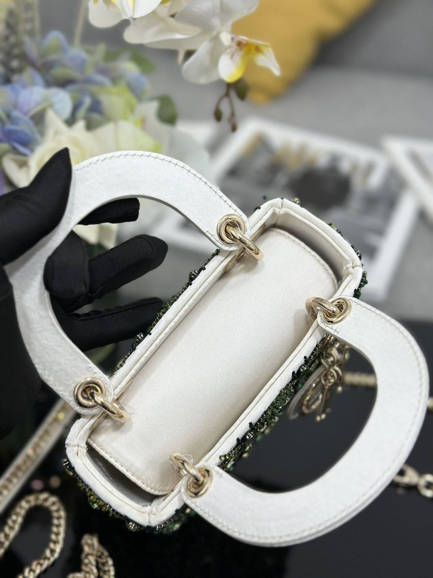 mini lady D*or bag 17x15x7cm
