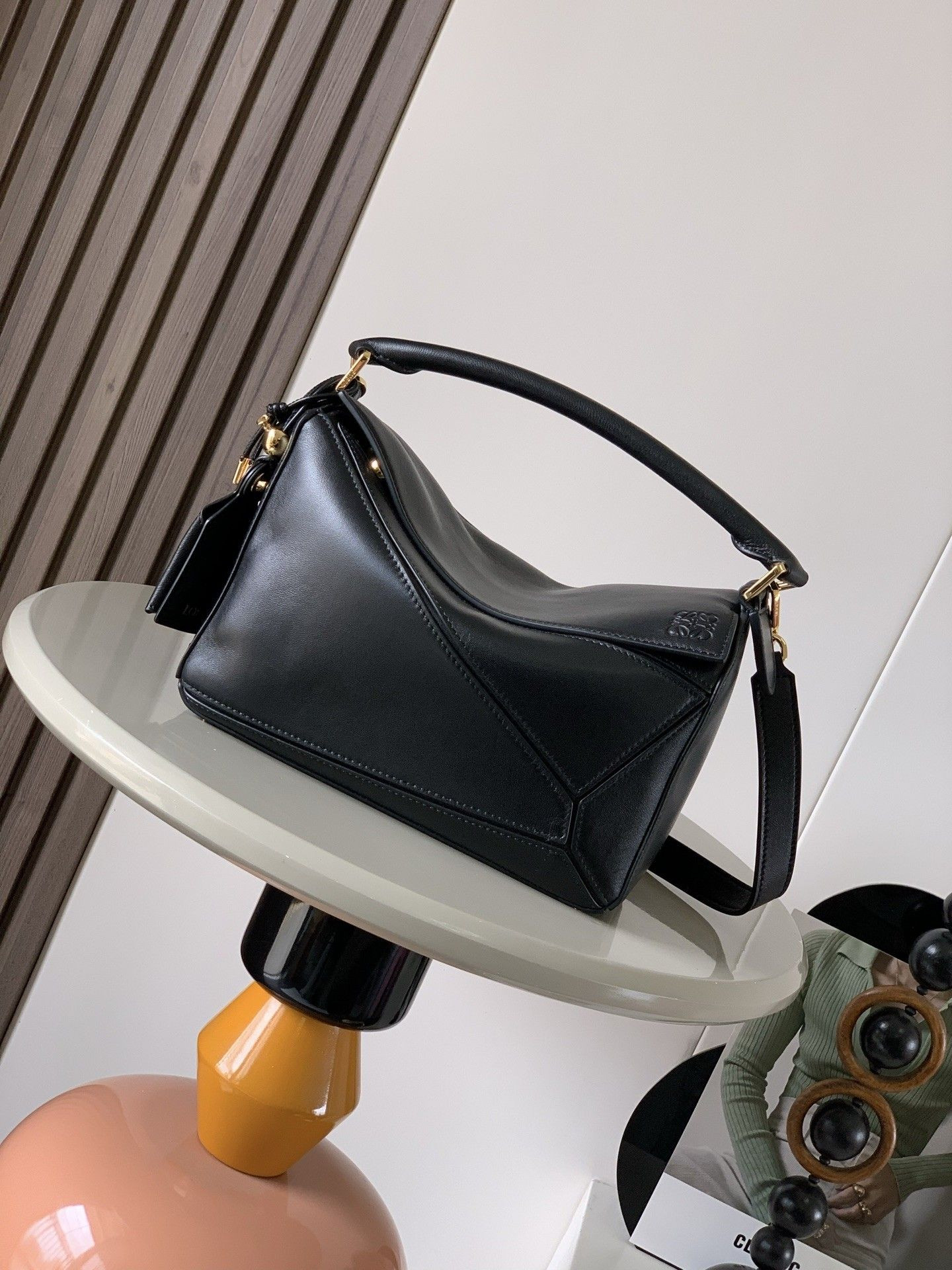 L0ew* small featherlight puzzle bag in nappa lambskin  16.5x24x10.5cm