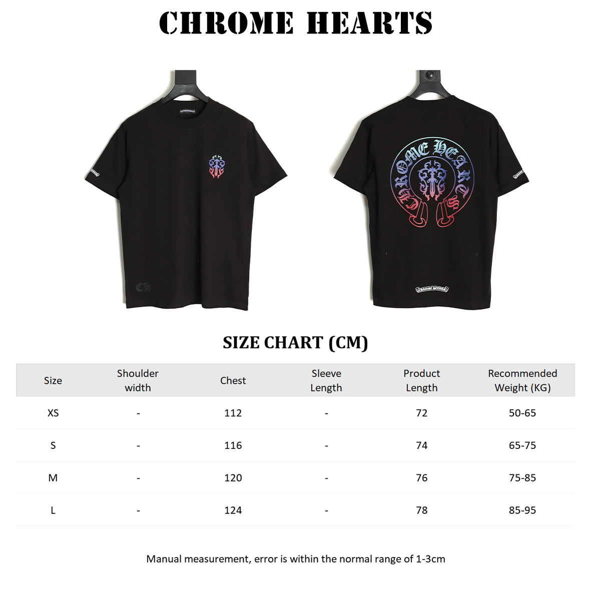 Ch*0me hearte ch 25ss short-sleeved t-shirt