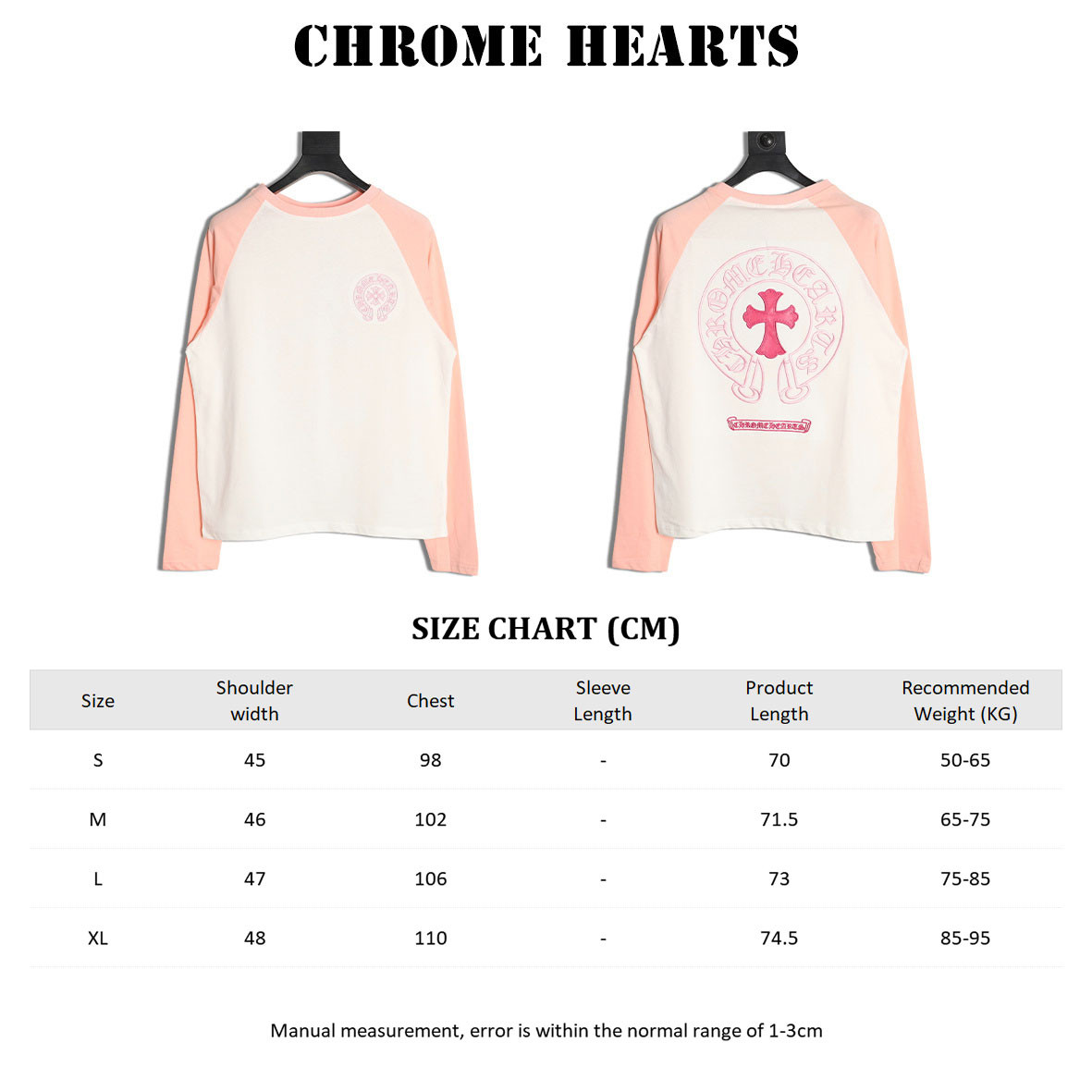 Ch**me He**ts 25fw long-sleeved t-shirt
