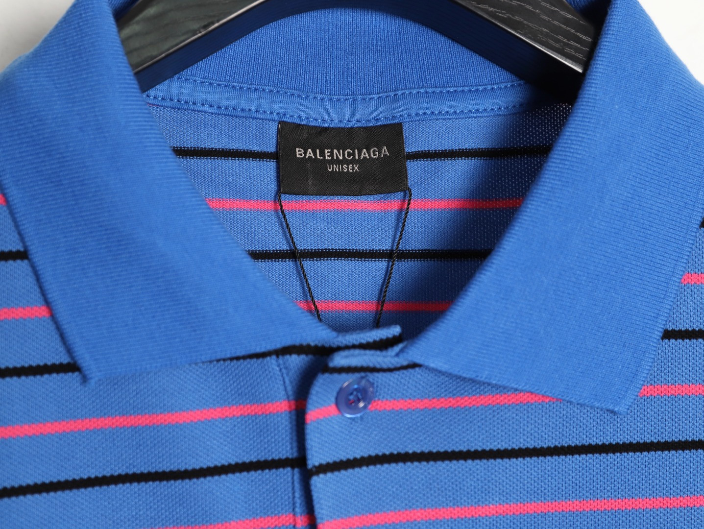 Ba*len*cia*ga short-sleeved polo shirt