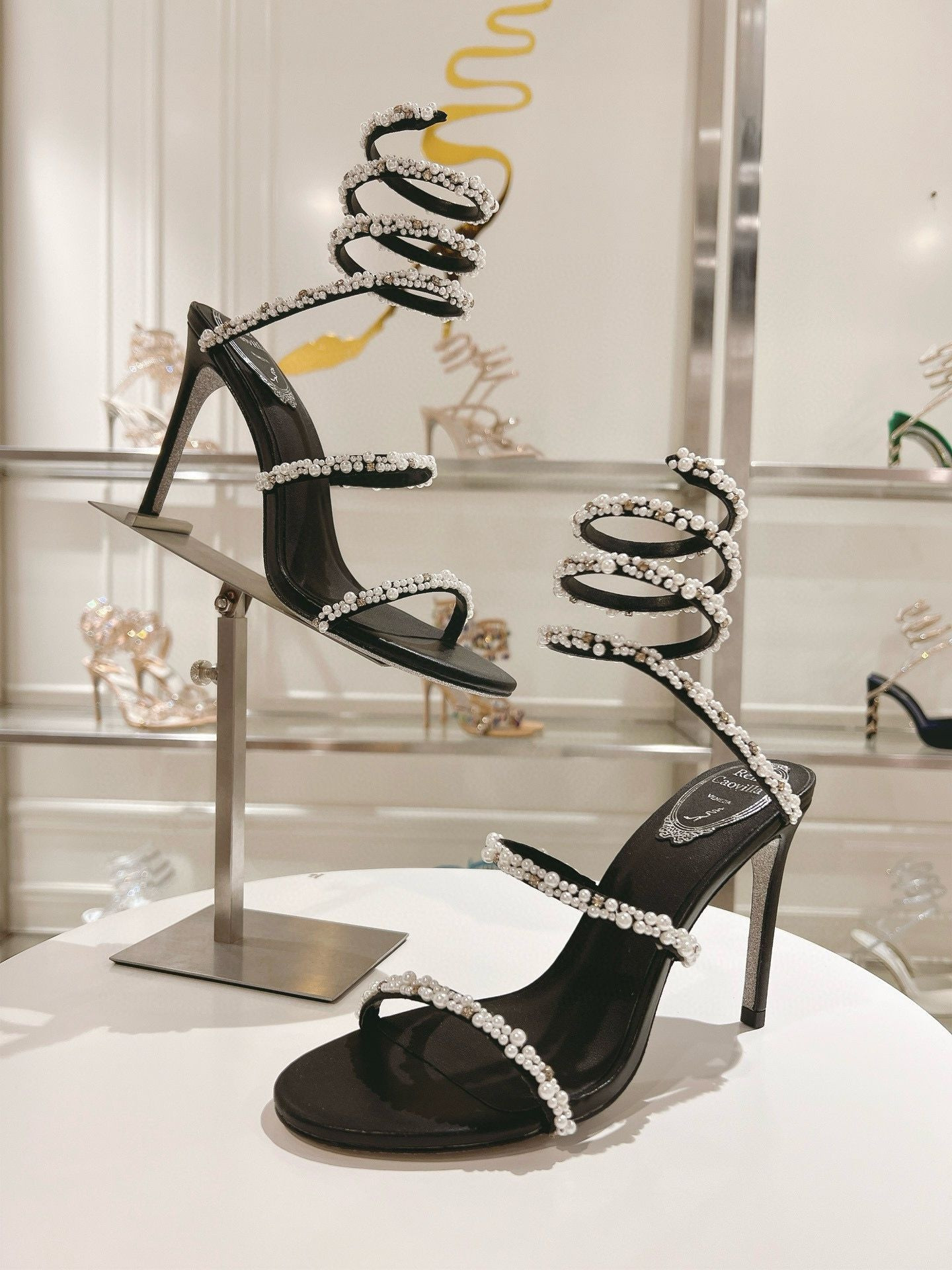 UA RENÉ CAOVILLA CHANDELIER SANDAL 95mm