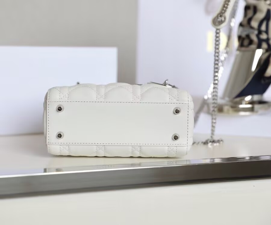 mini lady D*or bag 6.5 x 6 x 3 inches