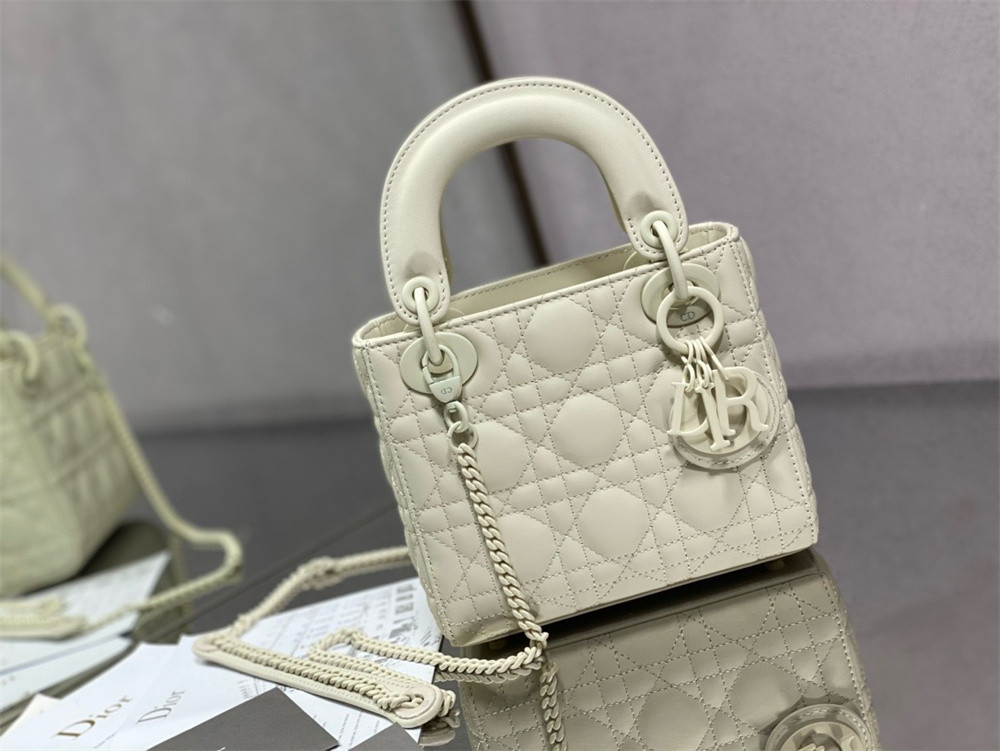 mini lady D*or bag 6.5 x 6 x 3 inches
