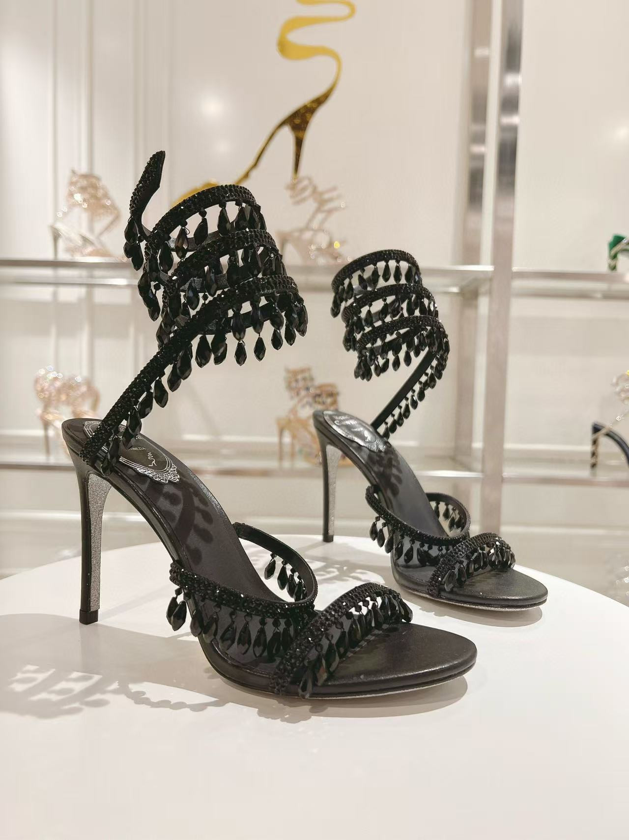 UA RENÉ CAOVILLA CHANDELIER SANDAL 95mm