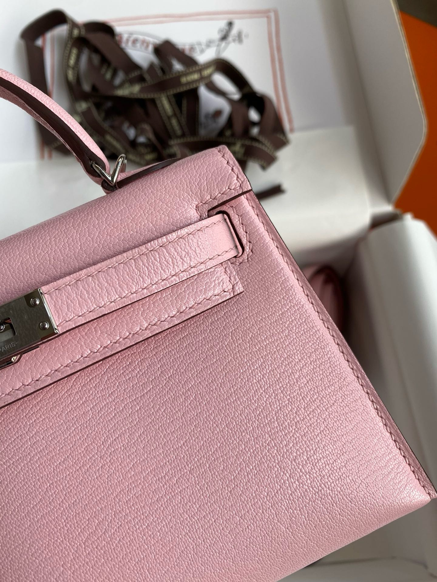 H**me5 mini kelly chèvre 19 19×6×12cm (20 days for customization)