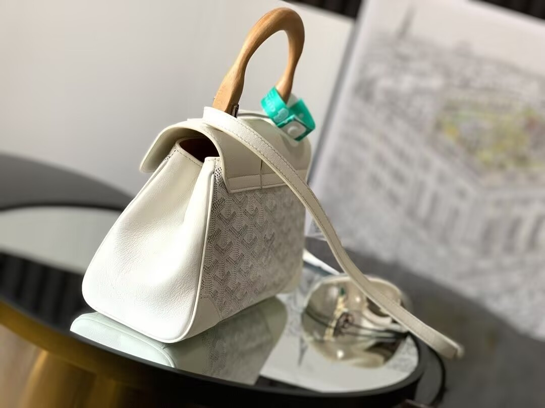 Go*ard white mini Go*ardine saigon souple 15x20x7cm