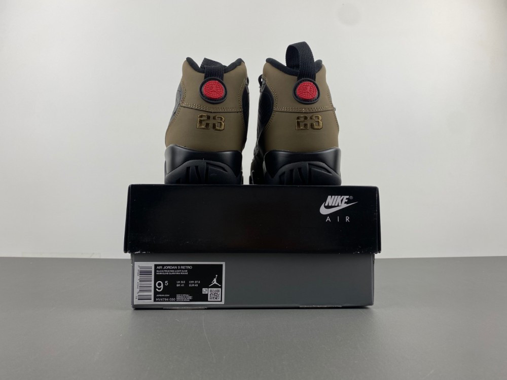 UA Jordan 9 Retro Olive
