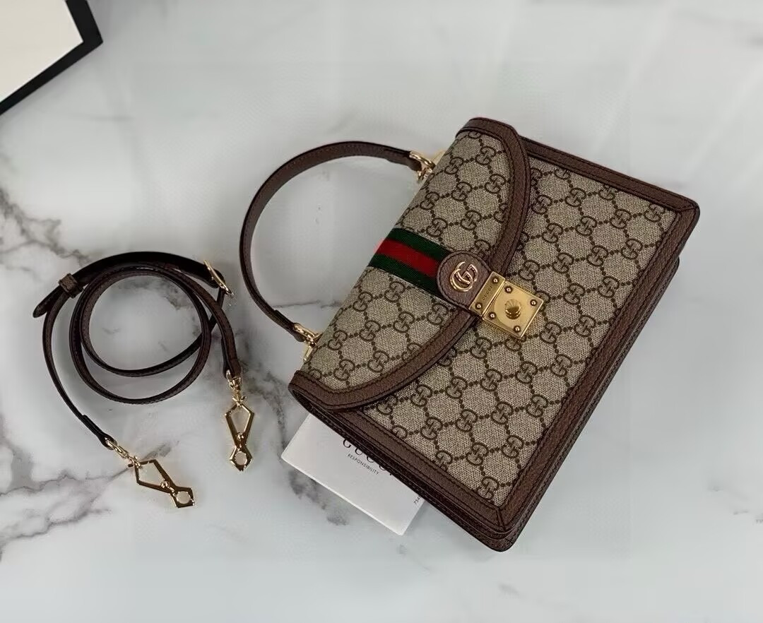 G*u*i ophidia top handle bag 25x17.5x7 cm