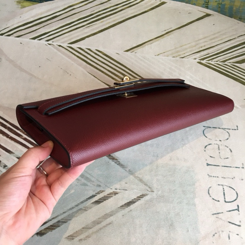 H**mes kelly cut 31cm epsom leather gold