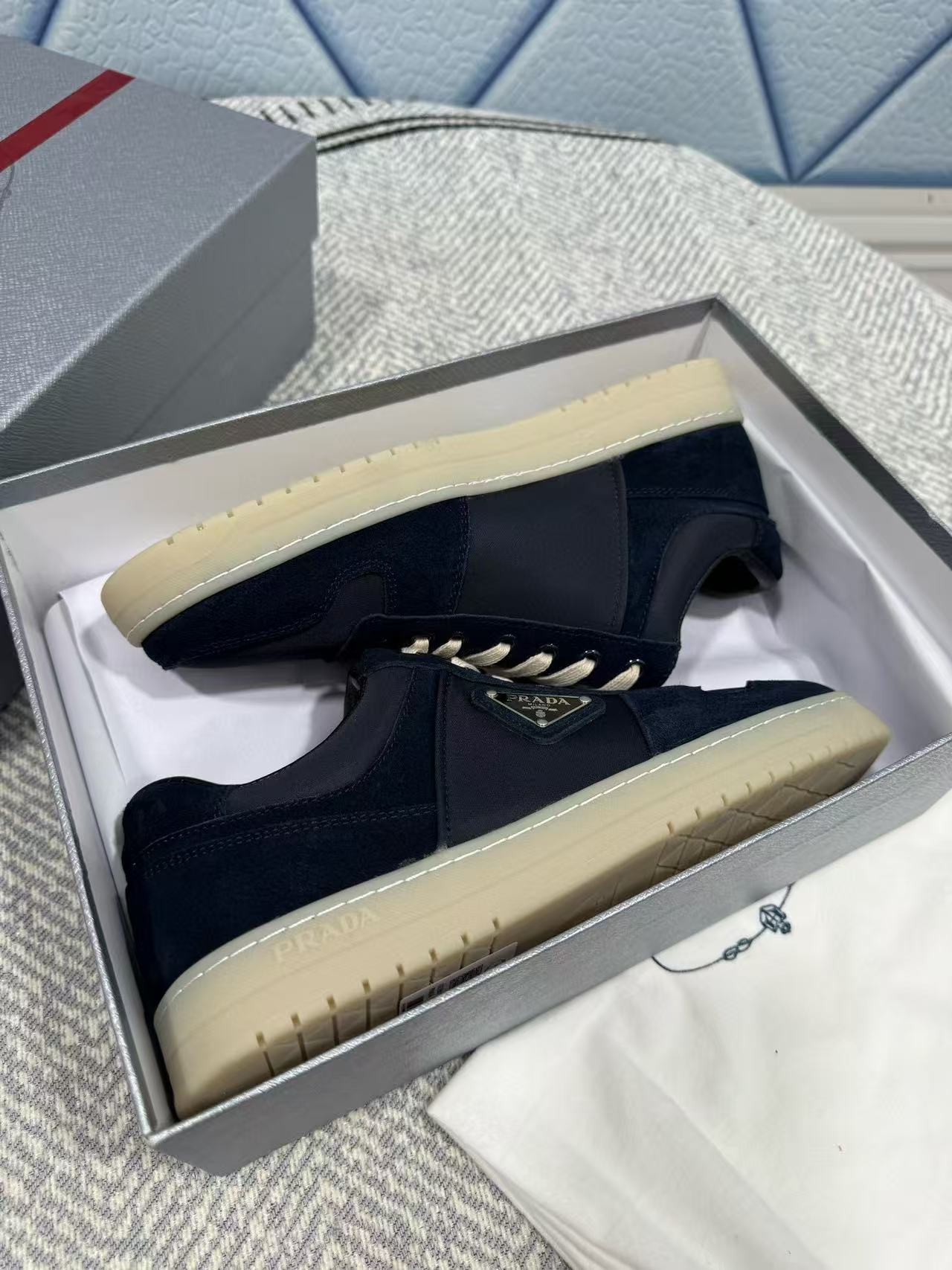 ua Pra*a downtown re-nylon and suede sneakers
