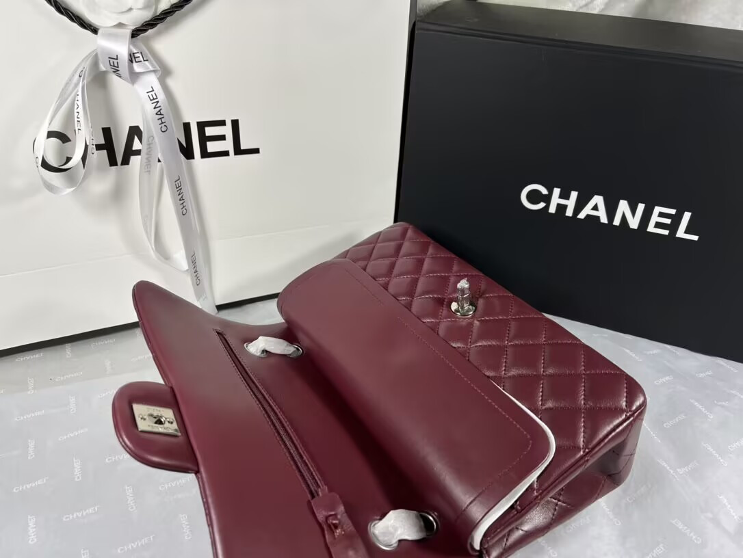 Ch*el classic 11.12 handbag 15.5 × 25.5 × 6.5 cm