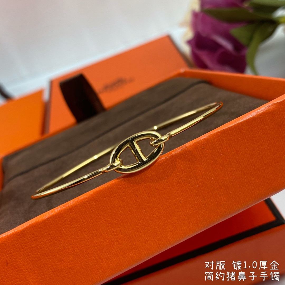 H**me5 thin tube pig nose bracelet