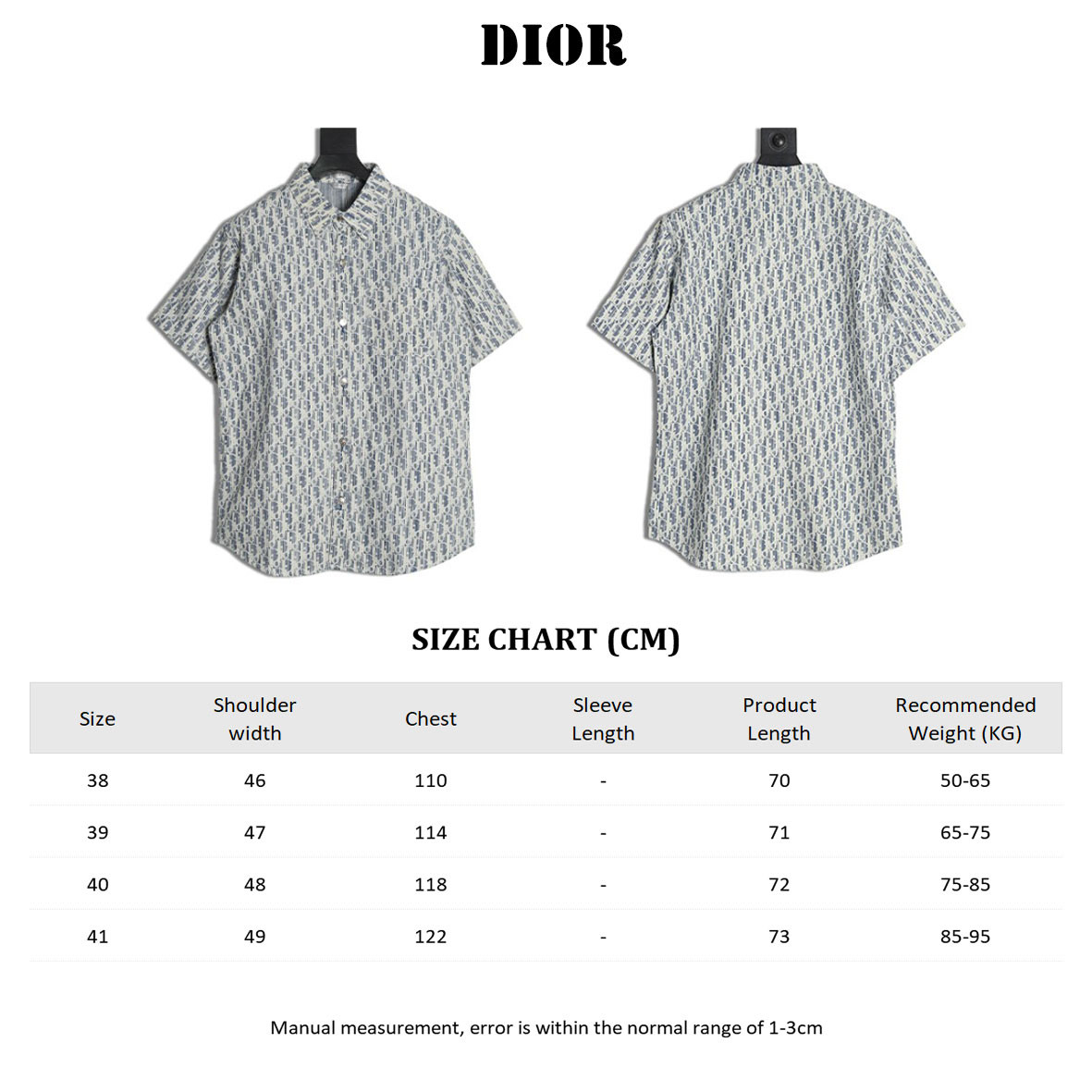 D*or short-sleeved shirts