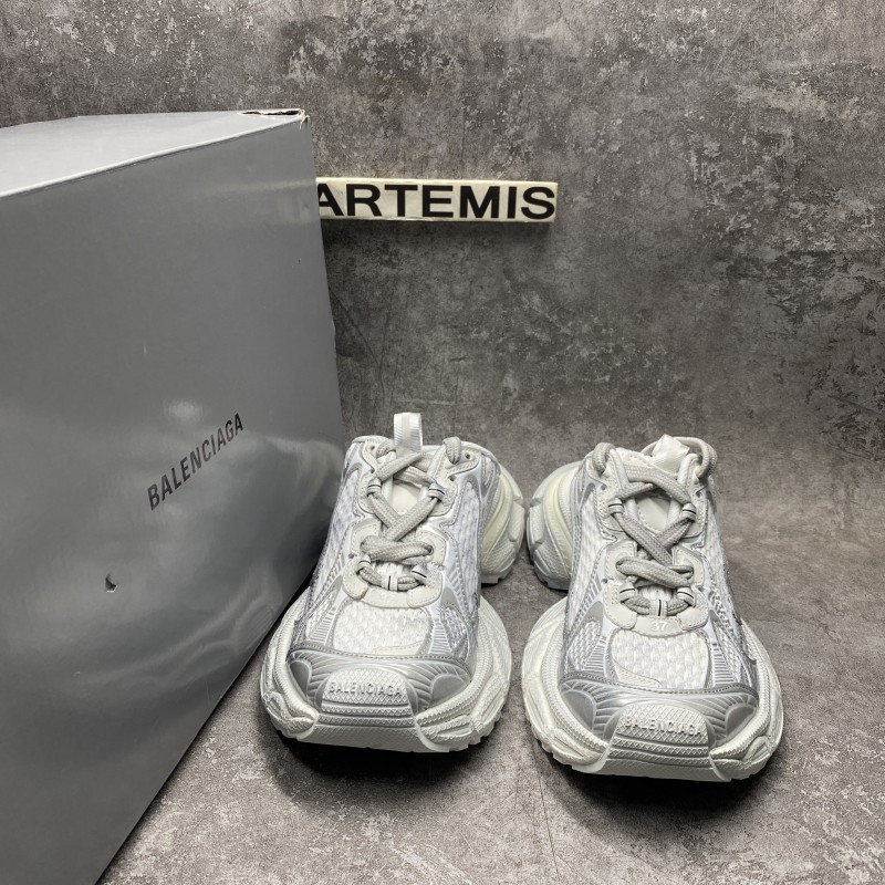 Ba*len*cia*ga 3xl mule sneakers in silver