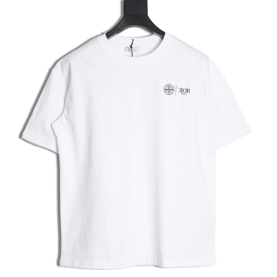 D*or x stone island 25ss short-sleeved t-shirt