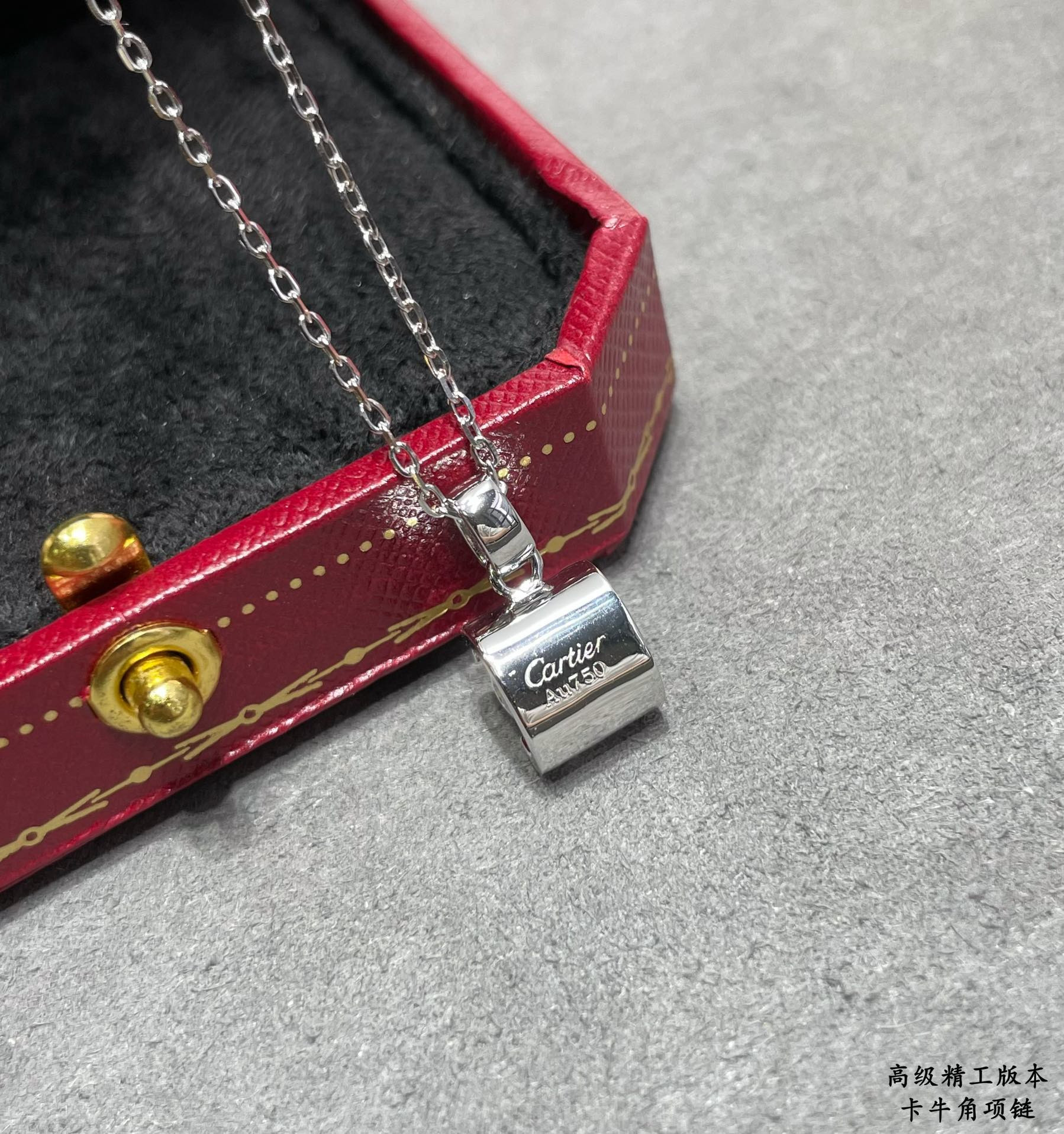 Ca*t*er horn necklace