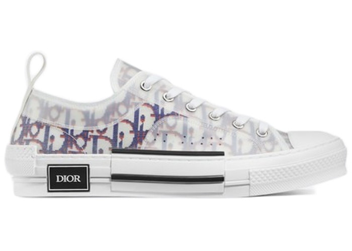 D*or b23 low top red blue oblique