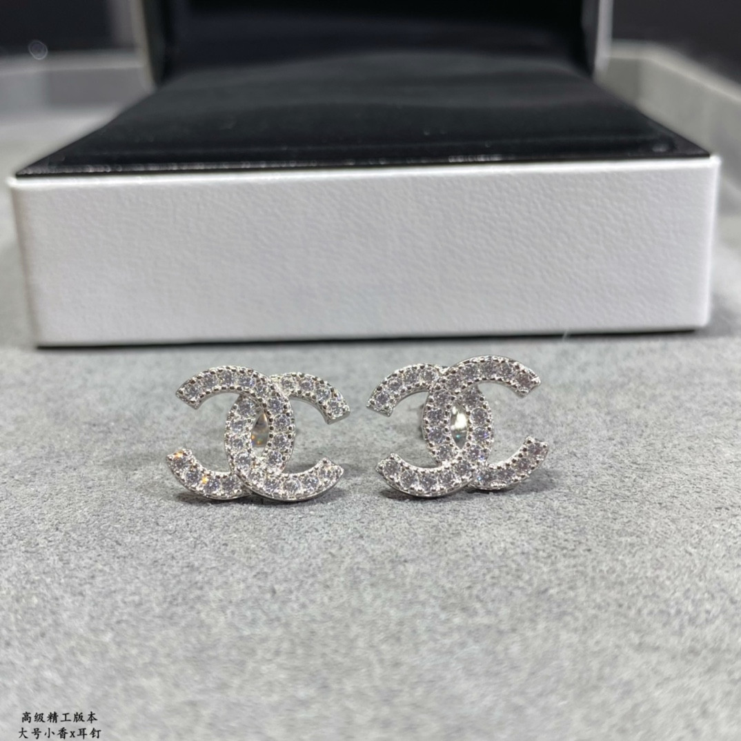 Ch*el large Ch*el earrings