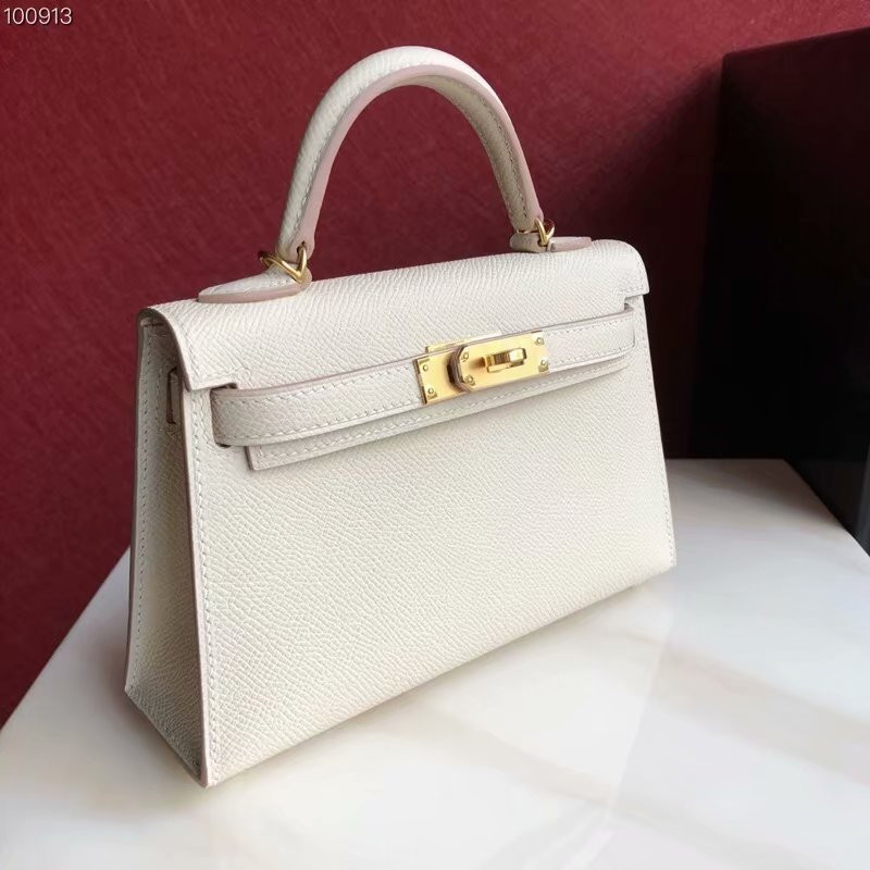 H**mes epsom handmade kelly mini 19