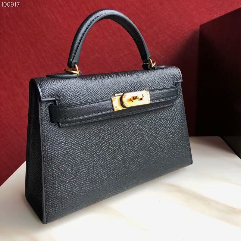 H**mes epsom handmade kelly mini 19