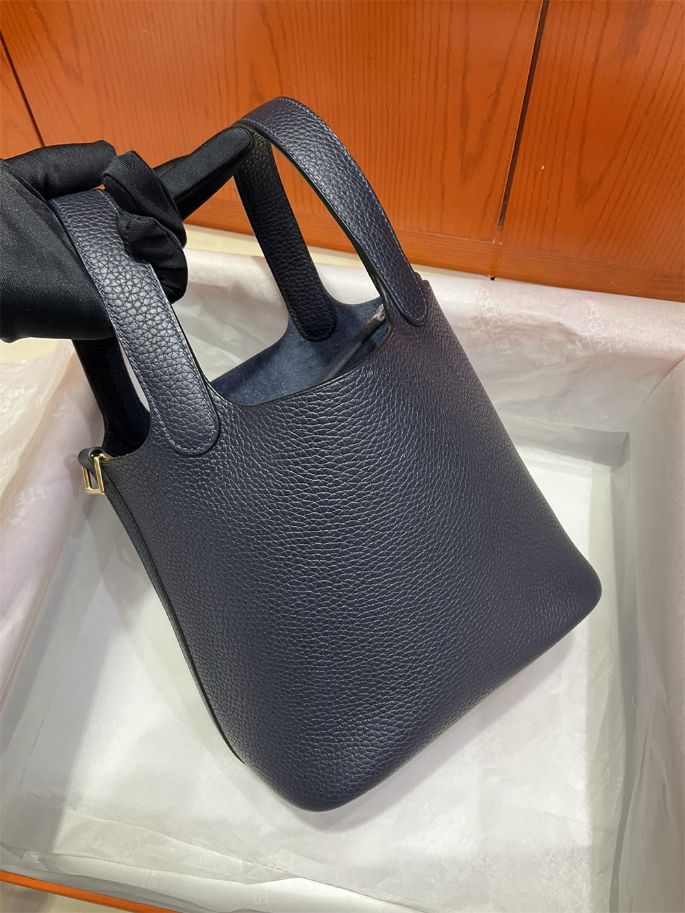 H**me5 picotin 18cm midnight blue without original box
