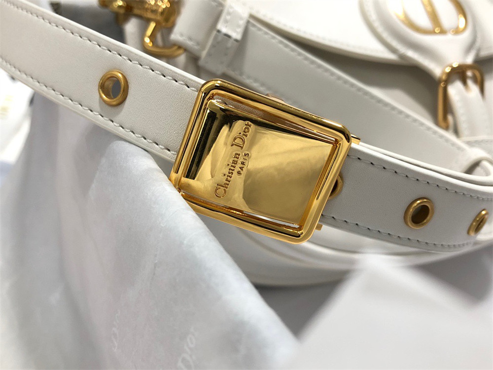 medium D*or bobby bag latte box calfskin