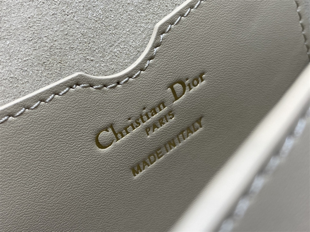 D*or bobby east-west bag sand-colored box calfskin