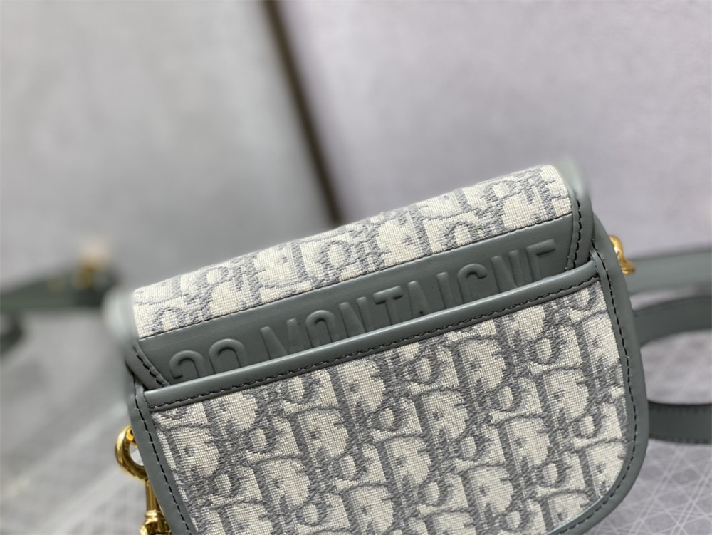 medium D*or bobby bag white D*or oblique jacquard
