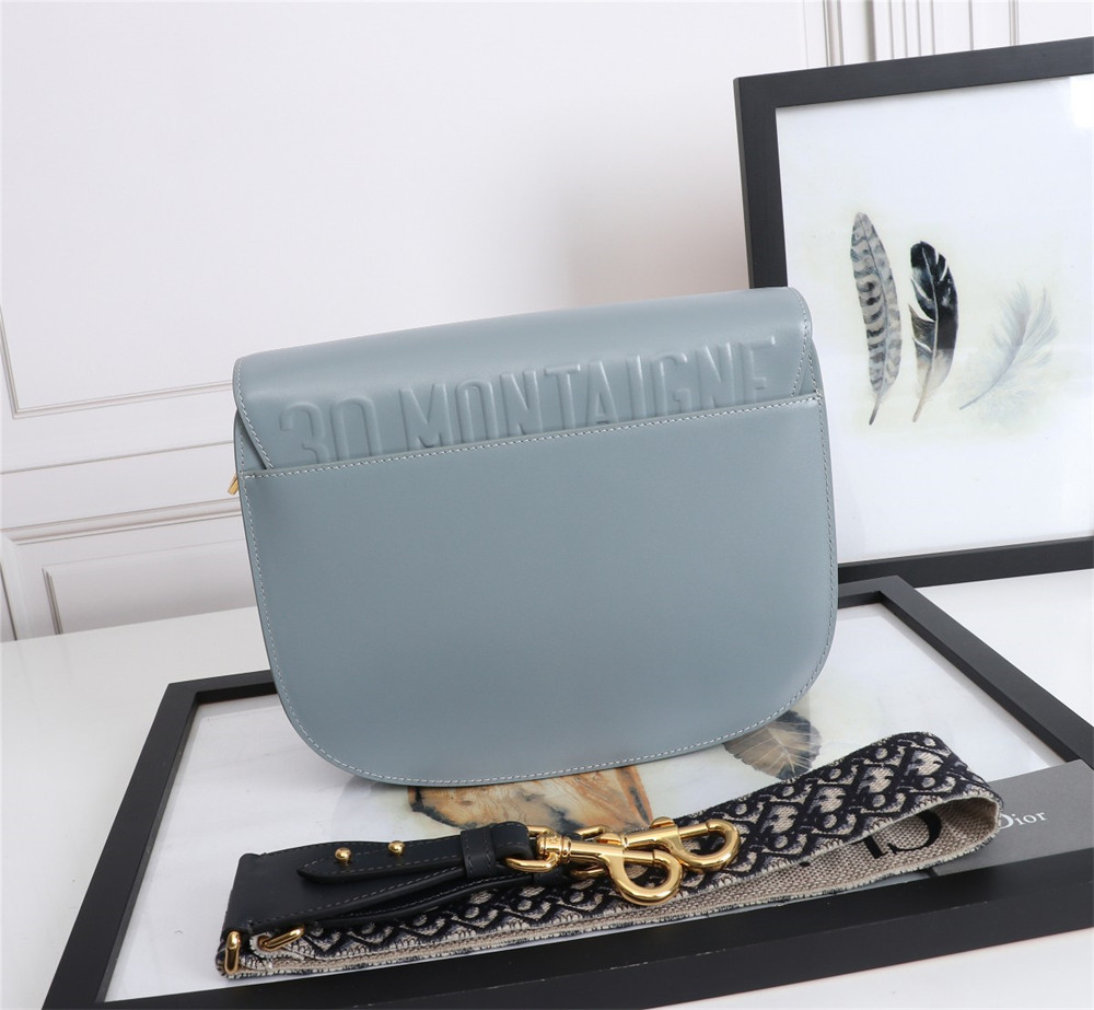 large D*or bobby bag light blue box calfskin