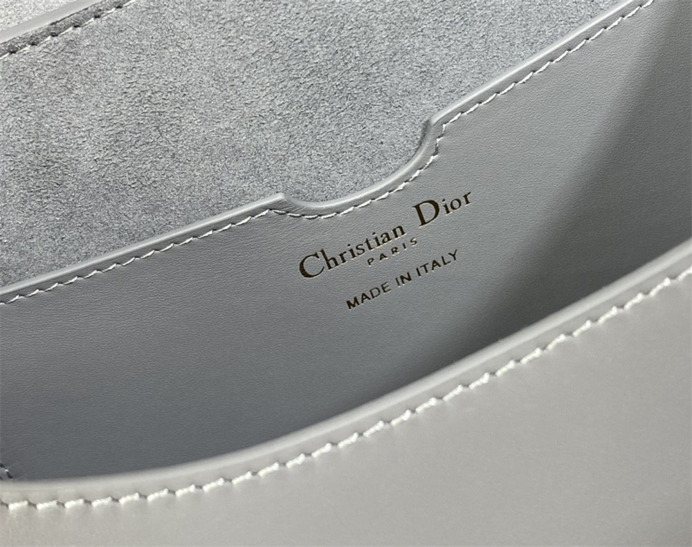 large D*or bobby bag grey box calfskin