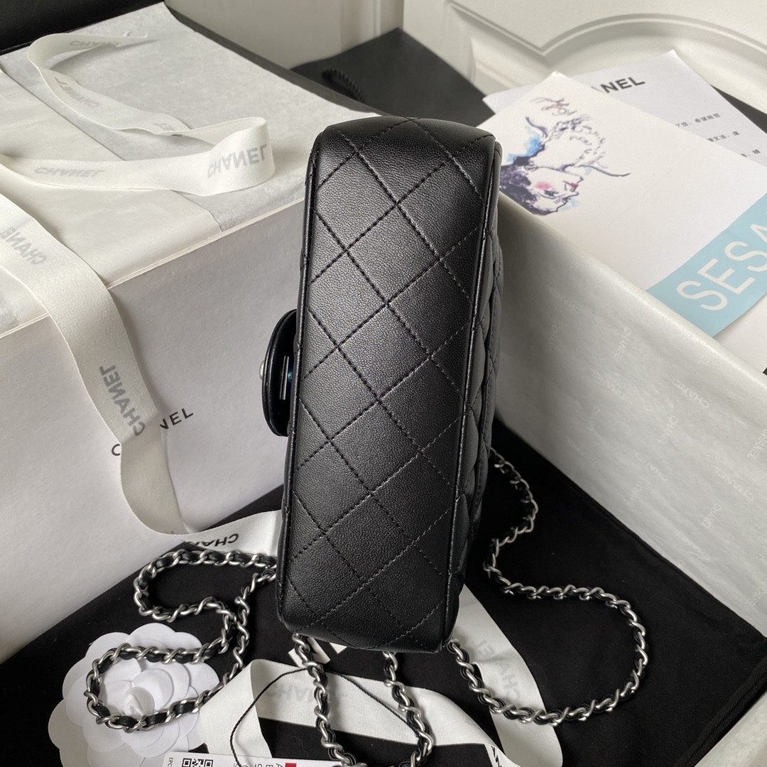 Ch*el mini flap bag 4.7 × 7.8 × 2.3 in
