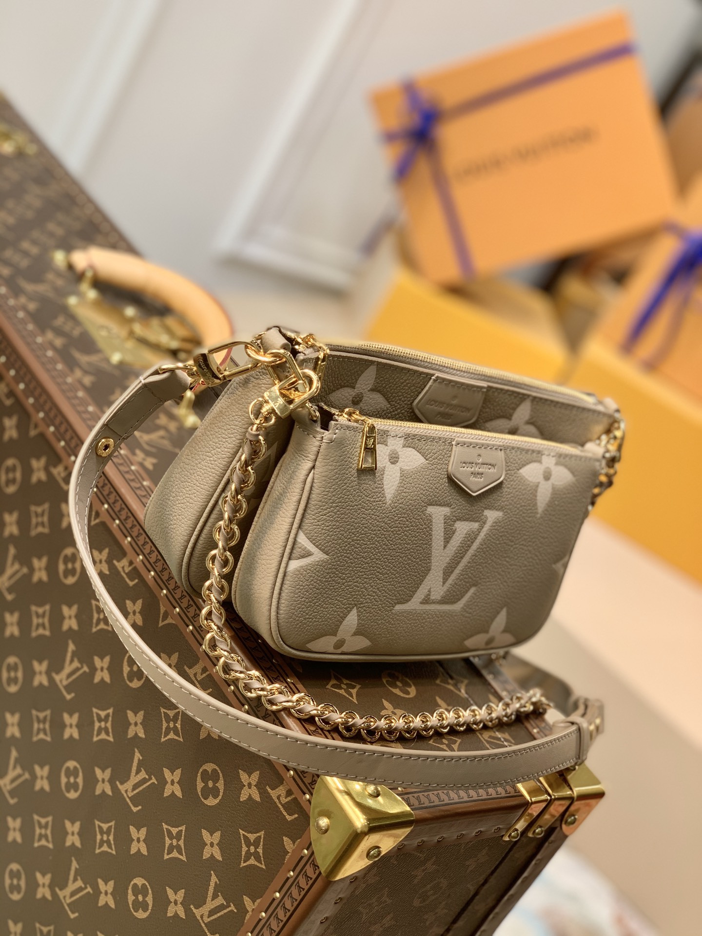 l0*is V*t0n multi pochette accessoires 9.4 x 5.3 x 1.6 inches