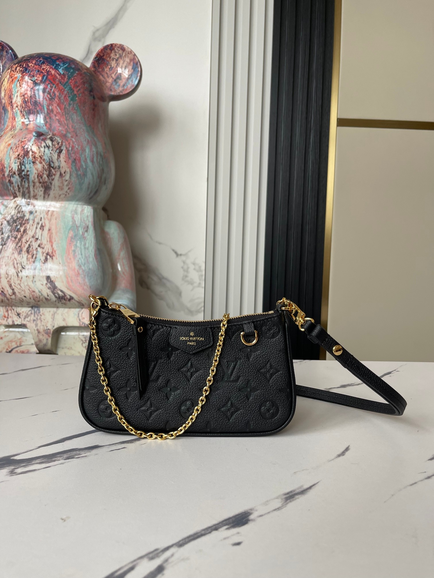 LV EASY POUCH ON STRAP M80349 7.5 x 4.5 x 1.2 inches
