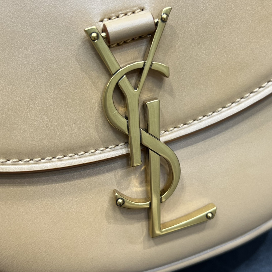 Y*L kaia small satchel in smooth leather 7.2 x 6.1 x 2.1 inches