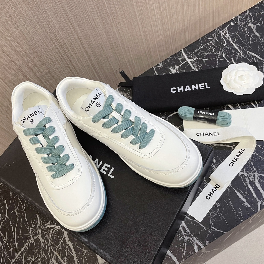 ua Ch*el sneakers calfskin