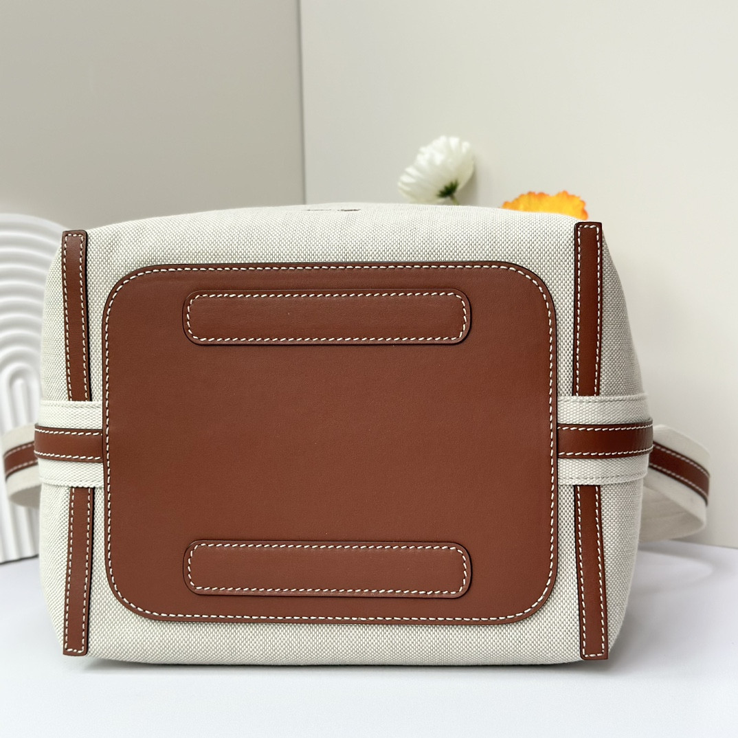L**o p*ana large bale bag cotton, linen 24 x 20 x 27 cm