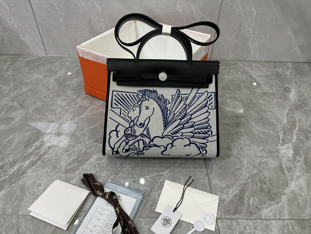 H**mes herbag 25x31x10cm