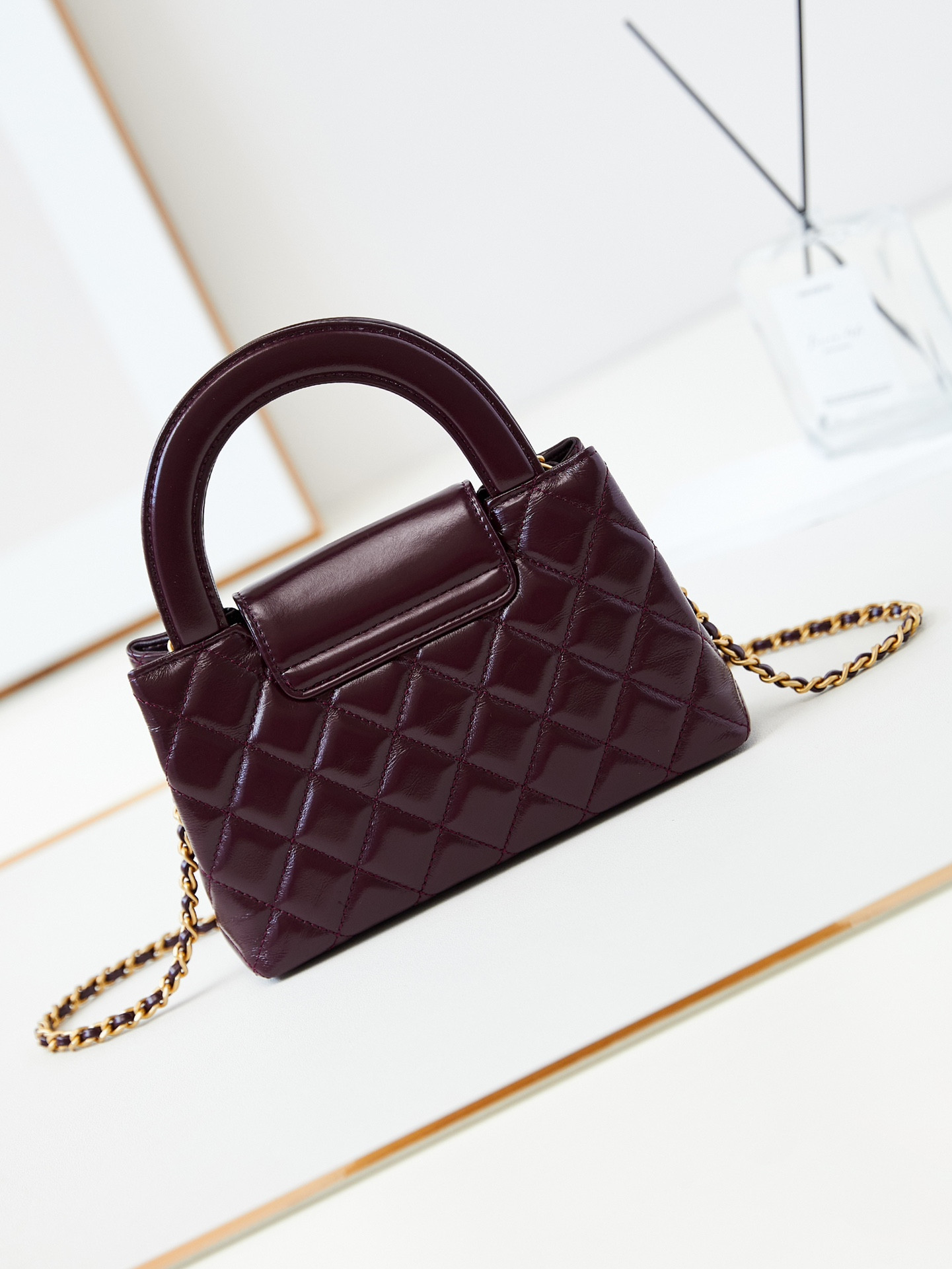 Ch*el 23k kelly 19x13x7cm