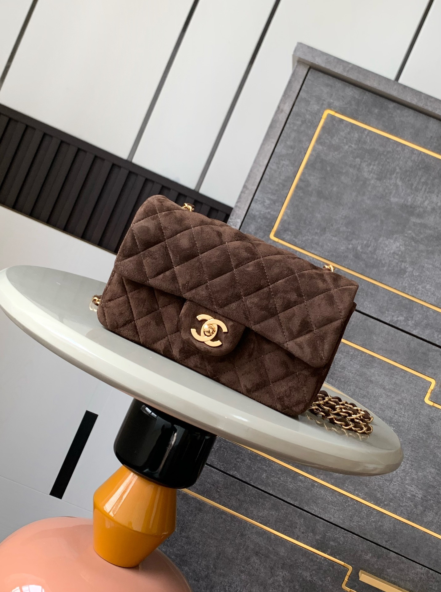 Ch*el mini classic 11.12 handbag 20 12×20×6cm