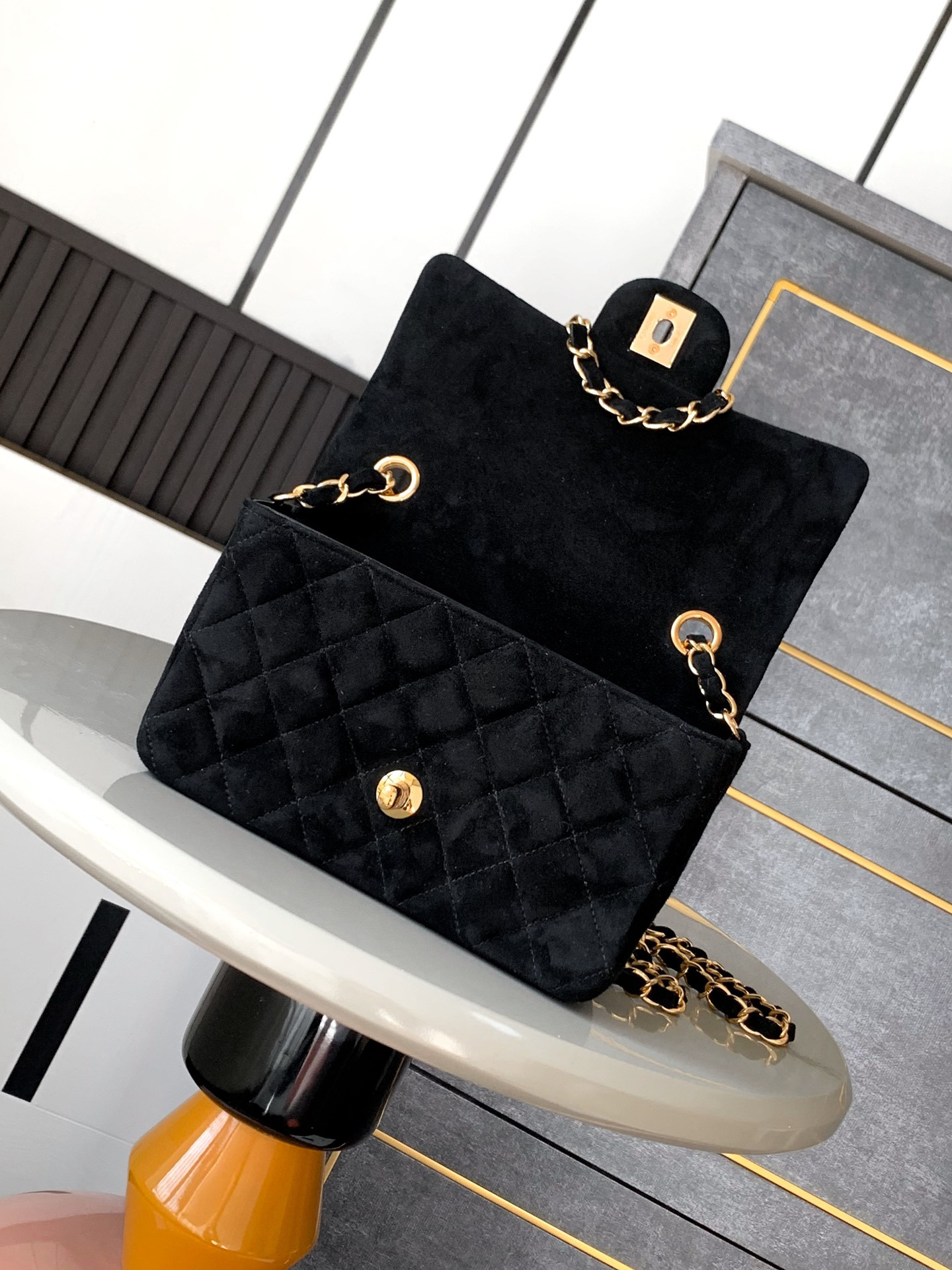 Ch*el mini classic 11.12 handbag 20 12×20×6cm
