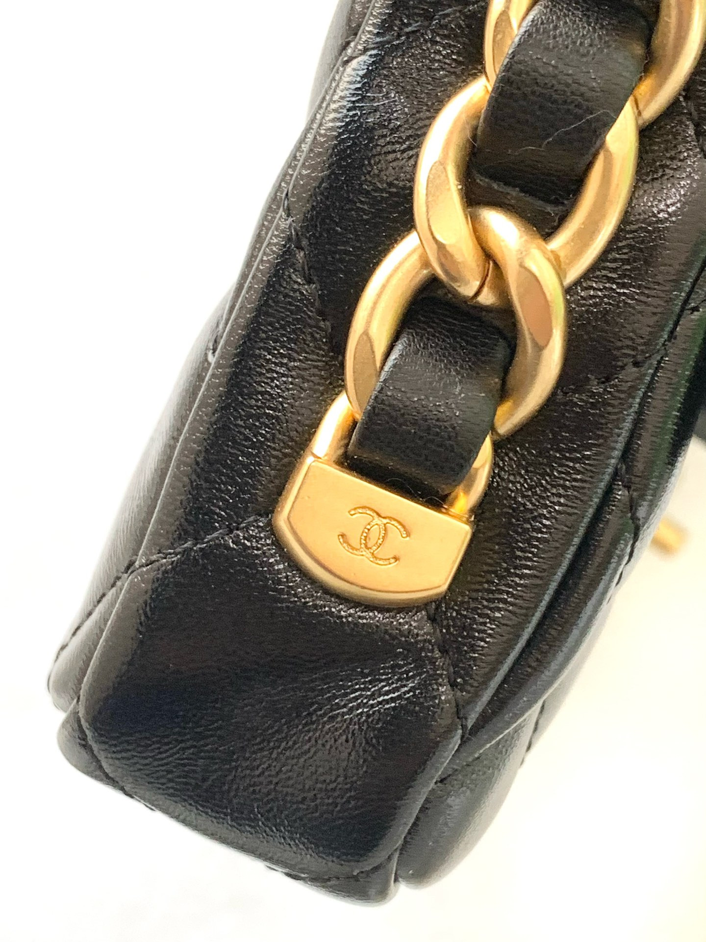 Ch*el baguette clutch 38x18x4cm