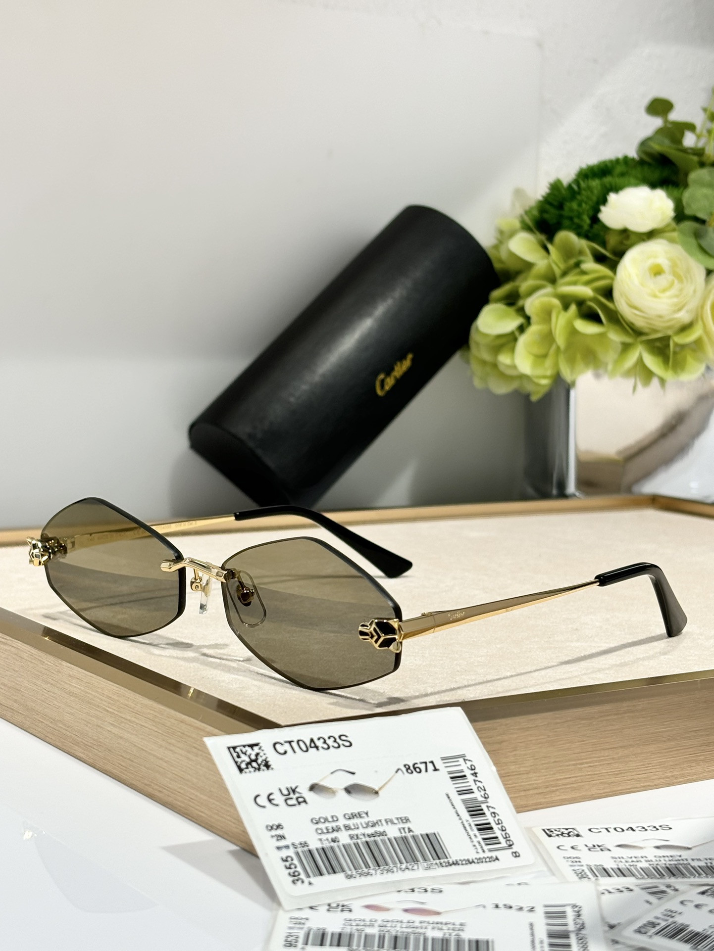 Ca*t*er glasses ct0433s 55-22-140